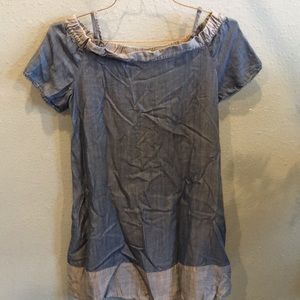 Cato 2-tone off shouldered dress